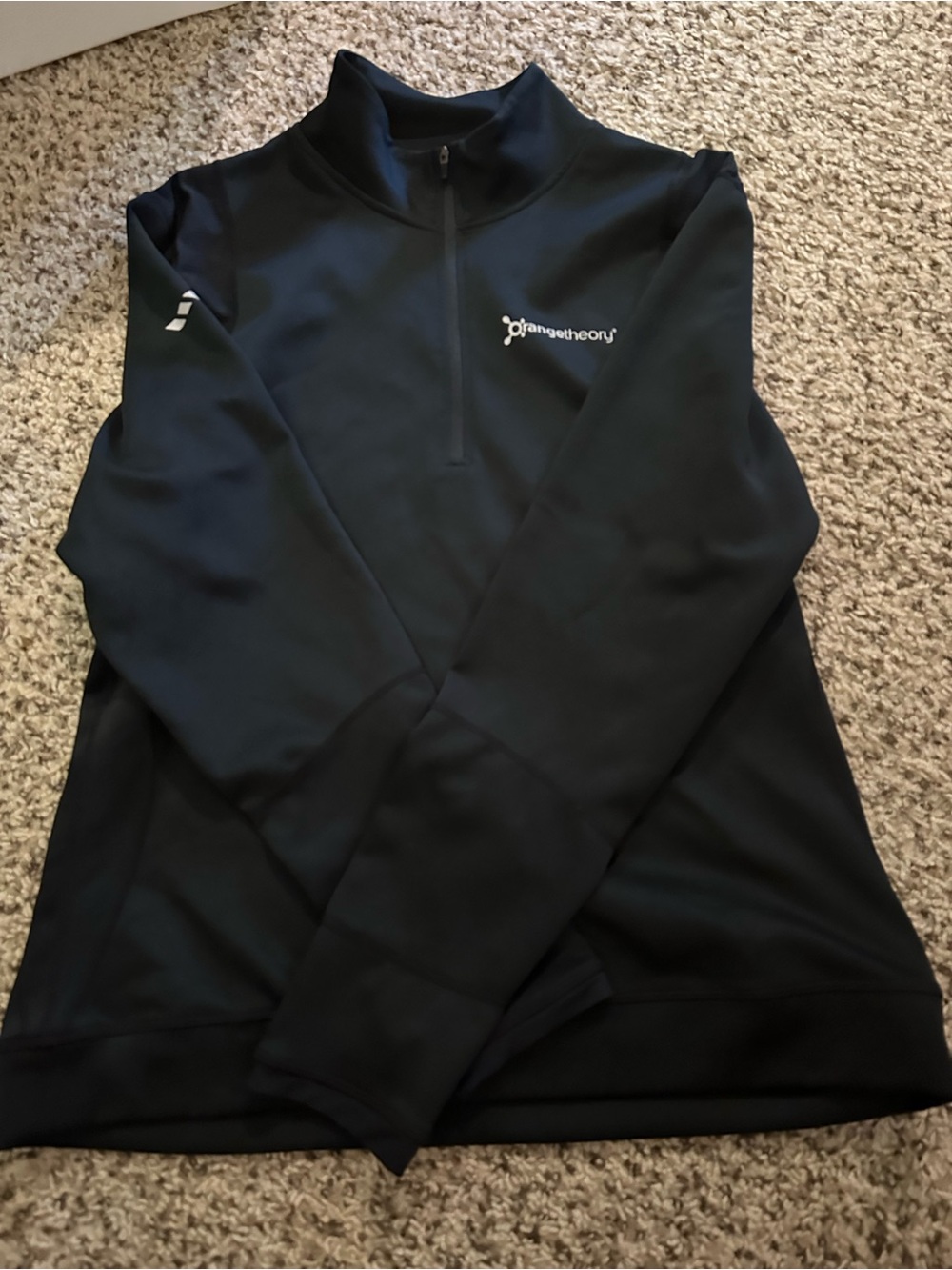 Orangetheory Black Quarter-Zip Pullover Jacket